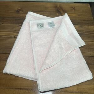 (2) Martha Stewart Pink Hand Towels Soft 100% Cotton EUC 26.5”x16.5”